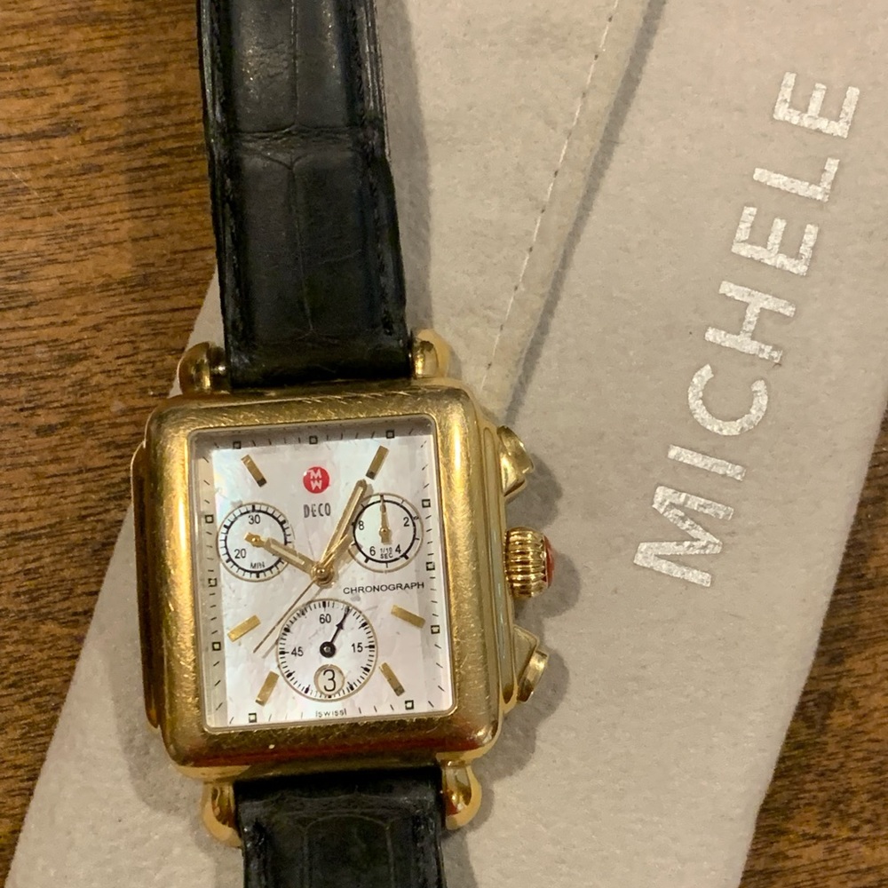 Michele gold watch
